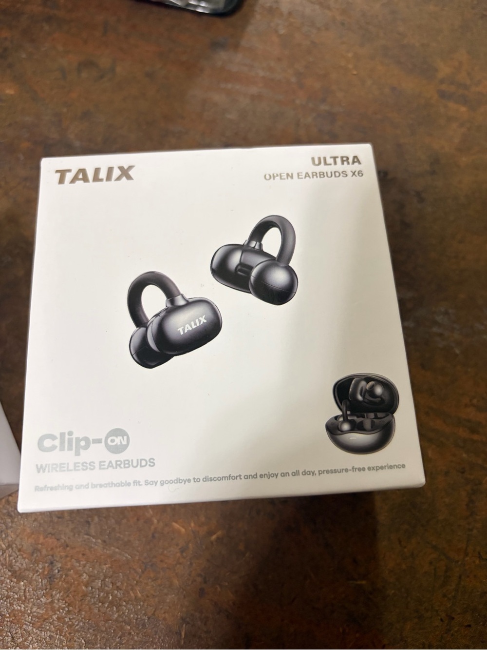 TALIX Ultra Clip-On Wireless Earbuds — Black